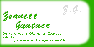 zsanett guntner business card